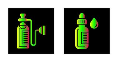 Oxygen and Dropper Icon vector