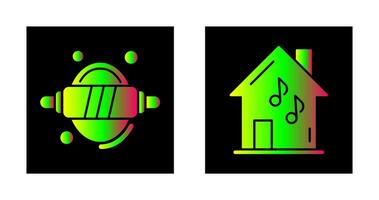 Bakery and Music Icon vector