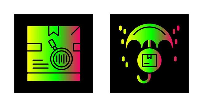 rastreo código y proteccion icono vector