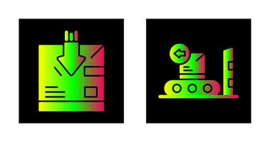 return and delivery Icon vector