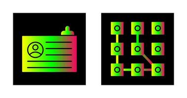 Account and Pattern Icon vector