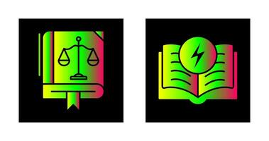 Law and Electricity Icon vector