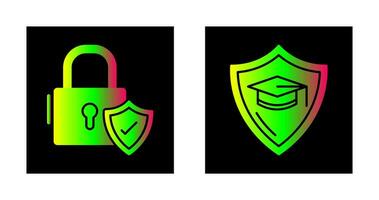 Secure and Education  Icon vector