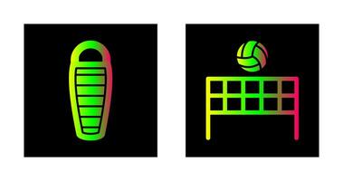 Sleeping Bag and Flash  Icon vector