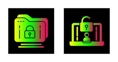 Folder and Access Icon vector