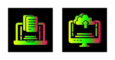 Document and Upload Icon vector