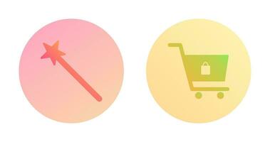 magic and shopping  Icon vector