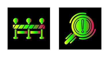 Roadblock and Problem Icon vector
