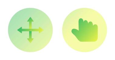 move and hold Icon vector
