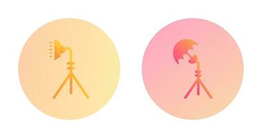 light stand and studio Icon vector