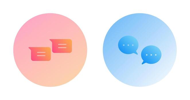 mensajes y conversacion burbujas icono vector