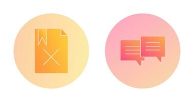 delete and two chat bubbles Icon vector