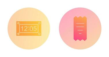timer and receipt Icon vector