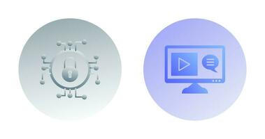 Data Security and Content Production Icon vector