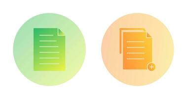 document and two files  Icon vector