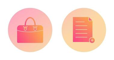 add file and case  Icon vector