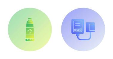 Ointment and Blood Icon vector