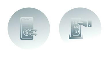 Deposit and Transfer Icon vector