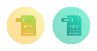 htm y css icono vector