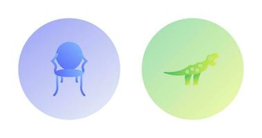 Ancient and Dinosaur Icon vector