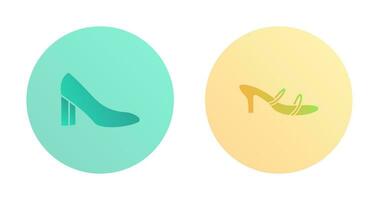 tacones y elegante icono vector