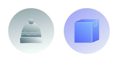 Hat and Box Icon vector