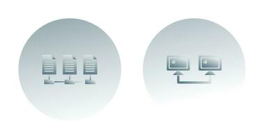 Connectesd Systems and Network Files Icon vector