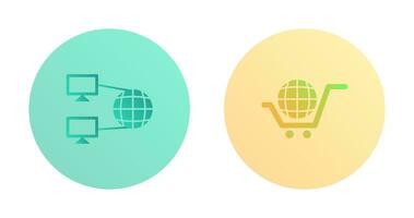 Internet Connectivity and Global Icon vector