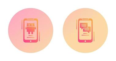 Android and Text Icon vector