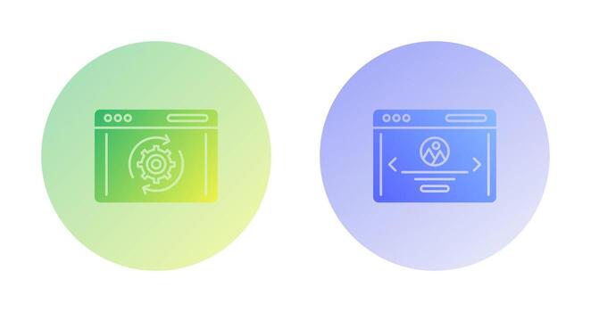 recuperación y web página icono vector