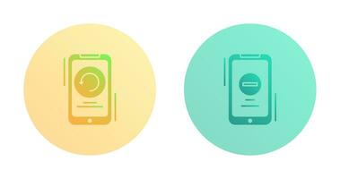 Restart and Remove Icon vector