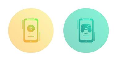 Block and Game Icon vector