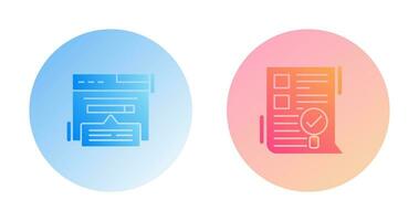 Keyword Search and SEO Audit Icon vector