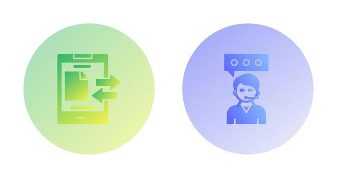 datos transferir y cliente Servicio icono vector