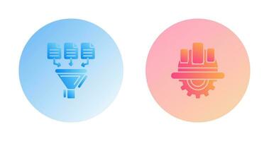 Data Collection and Engineering Icon vector