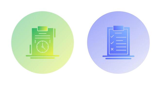 Time Management and Checklist Icon vector