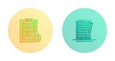 Medical Examination List and Check Up List Icon vector