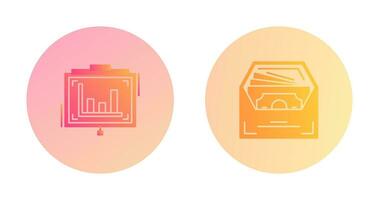 Presentation and Salary Icon vector