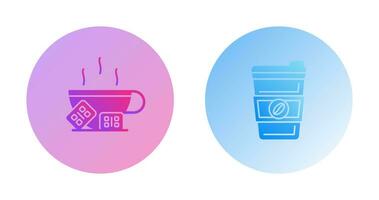 Hot Chocolate and Coffee Icon vector