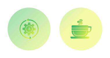 Coffee and Rotate  Icon vector