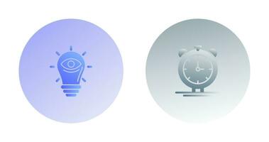 visionary and Alarm Bell Icon vector