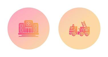 Ssd and Fire Truck Icon vector