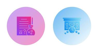 Hypothsis and Deadline Icon vector