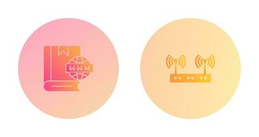 Website and Wireless Icon vector
