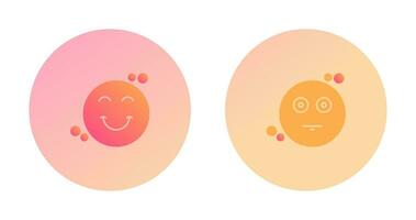 Smile and Neutral Icon vector