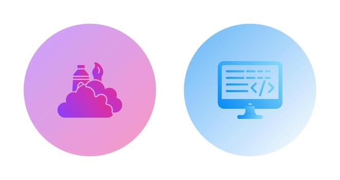 creative and coding Icon vector