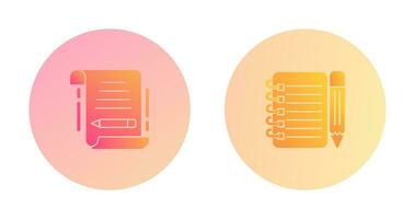 write and checklist Icon vector