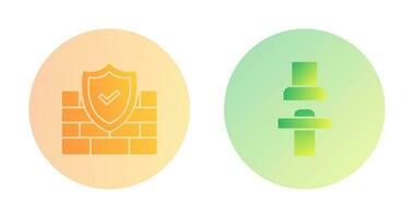 Firewall and Seat  Icon vector