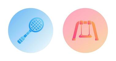 Racket and Swing Icon vector