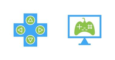 Gaming Control and Online Games Icon vector